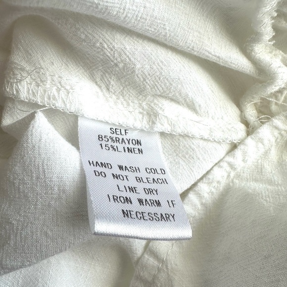 Newbury Kustom Linen Ruffle Button Down - Picture 5 of 5